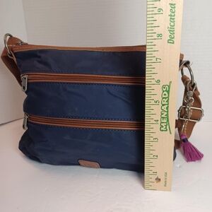The Sak Esperato Crossbody Purse Navy Blue‎ Recycled Nylon Adjustable Strap